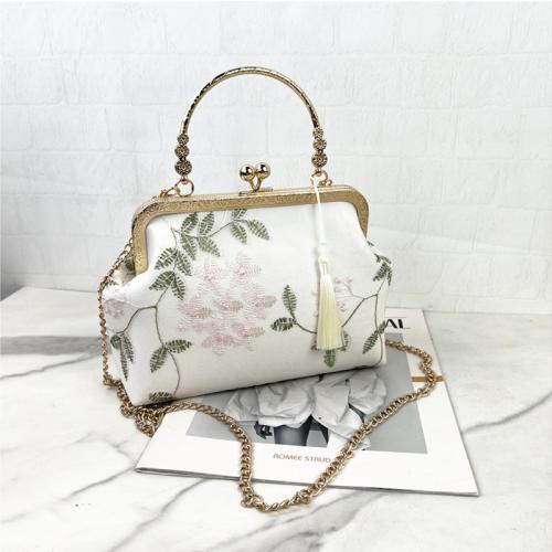 PU-leer & Polyester Handtas Kant Bloemen meer kleuren naar keuze stuk