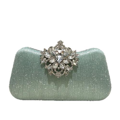 Polyester Clutch Tas Rhinestone meer kleuren naar keuze stuk