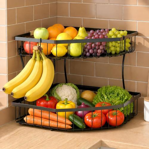 Ijzer Fruitmanden Zwarte stuk