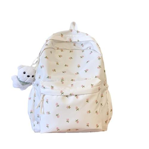 Oxford Backpack large capacity PU Leather shivering PC