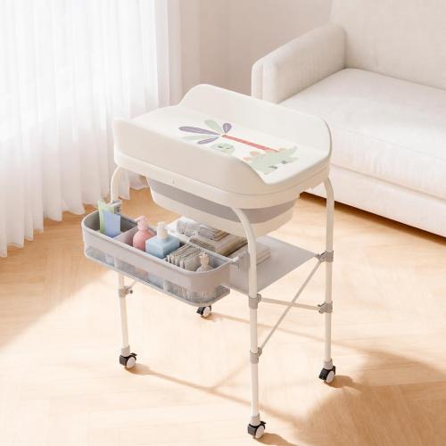 Polypropylen-PP & Stahl Baby-Pflege-Tisch, Grau,  Stück