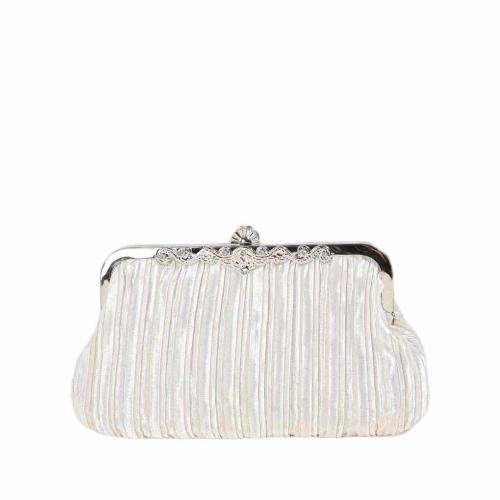 Glett Pleat Handbag Rhinestone PC
