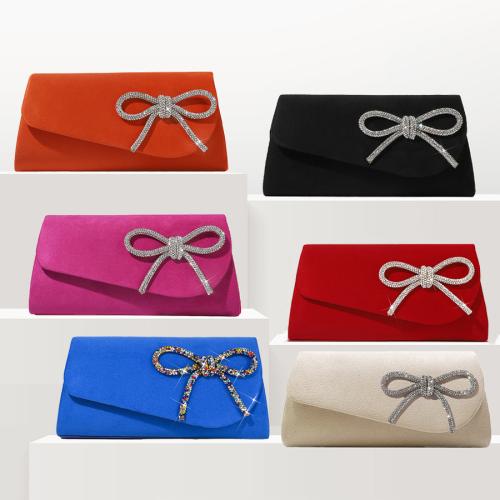 Polyester Clutch Bag with rhinestone PC