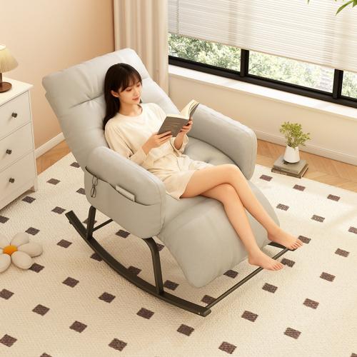 Scratch-Resistant Fabric Soft Casual House Chair adjustable Carbon Steel & PP Cotton & Sponge Solid PC