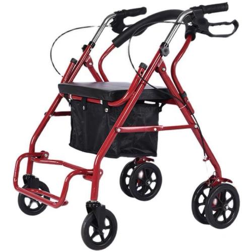 Acero inoxidable Carrito de compras, Cuero de la PU, más colores para elegir, trozo