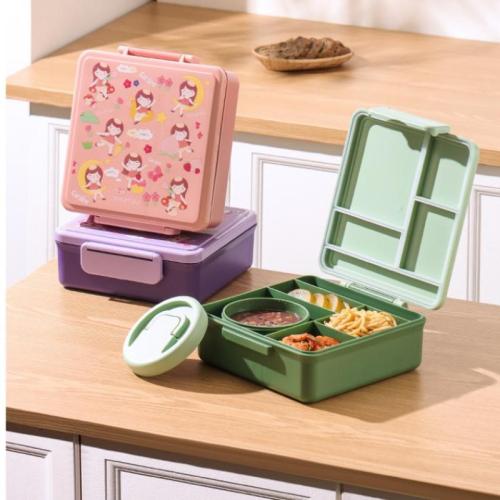 Polipropileno-PP & Silicona Caja de almuerzo, más colores para elegir, trozo