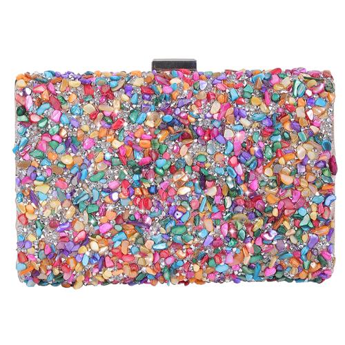 Poliéster Bolso de embrague, más colores para elegir, trozo
