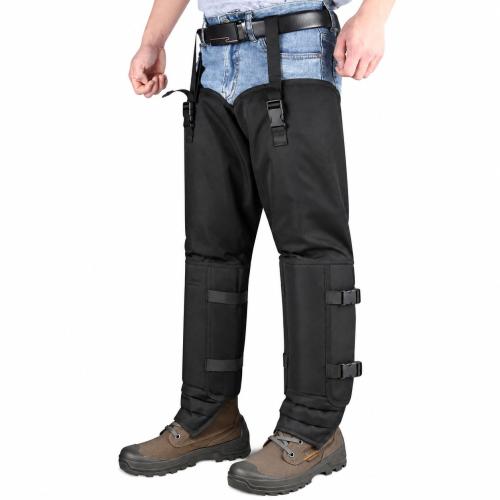 PE Plastic & Oxford Outdoor Leg Sleeves Solid black Pair