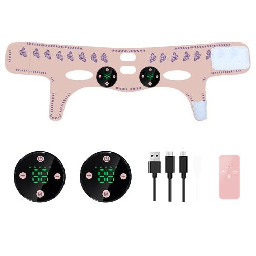 Tissu mixte Ceinture de masque d’amincissement du visage Rose pièce