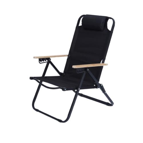 Beech wood & Carbon Steel & Oxford adjustable Outdoor Foldable Chair durable & portable Solid PC