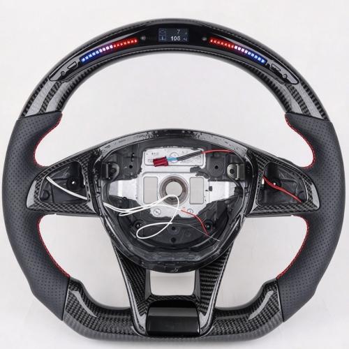 LED Carbon Fiber Steering Wheel For Mercedes-Benz AMG GT C63 C43 C300 C200 W205
