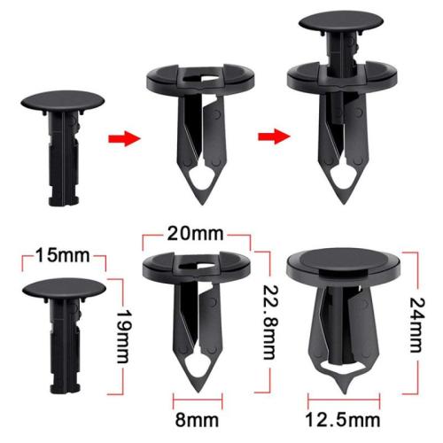 Polypropylene-PP Auto Bumper Fastener black Bag