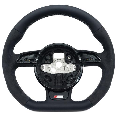 PU multifunction steering wheel with key holder for Audi A3 A4