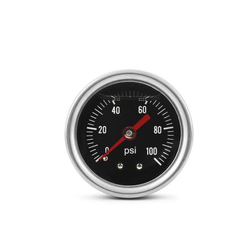 Universal 40mm Fuel Pressure Gauge 0-100 PSI Manganese Steel Shockproof