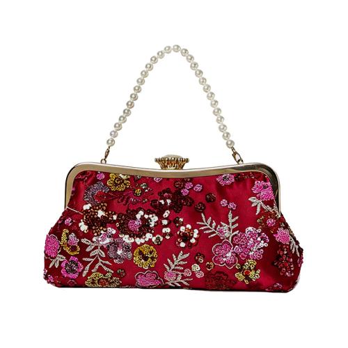 CLORURO DE POLIVINILO Bolso de embrague, floral, más colores para elegir, trozo