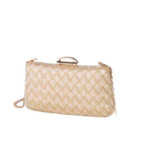 Poliéster Bolso de embrague, beige, trozo