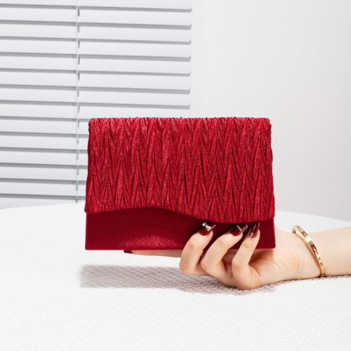 Poliéster Bolso de embrague, más colores para elegir, trozo