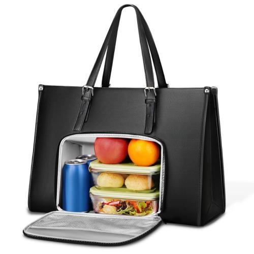 PU Leather Warmer Bag large capacity & One Shoulder black PC