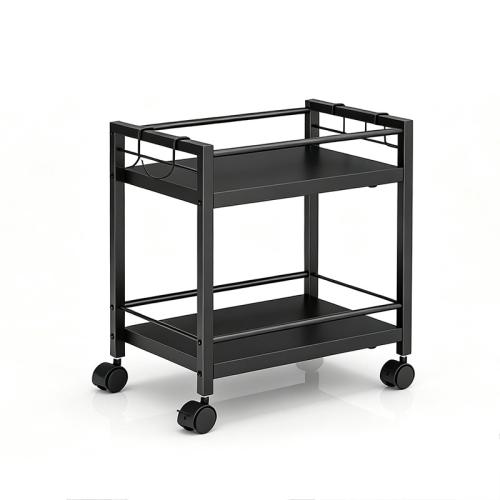 Iron foldable Storage Rack rotatable & stretchable black PC