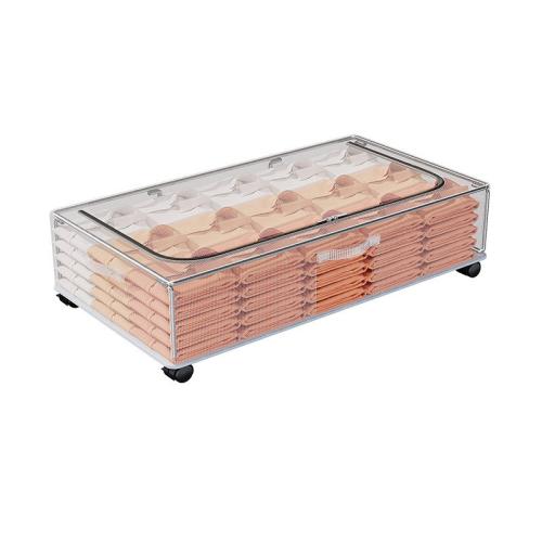 PVC Storage Box with caster & dustproof & transparent Steel Lot