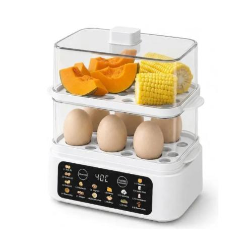 Polypropylene-PP timing remind & touch screen & Multifunction Steamer Pot chinan Standard & double layer Stainless Steel PC
