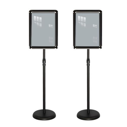 Aluminum Poster Sign Stand rotatable black Lot