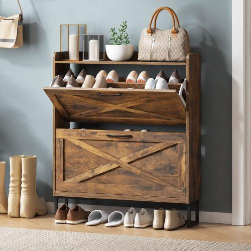Medium Density Fiberboard Shoes Rack Organizer durable & dustproof PC