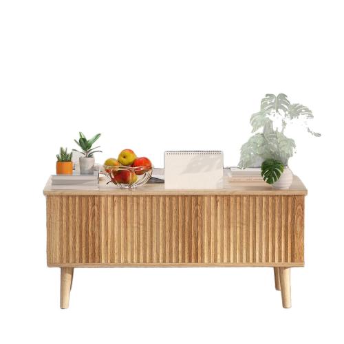 Medium Density Fiberboard foldable Tea Table for storage & large capacity PC