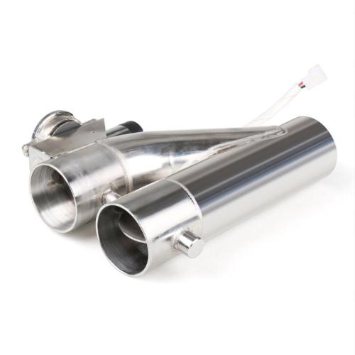 Universal 304 Stainless Steel Dual-Valve Electric Exhaust Downpipe Cutout With Remote Control