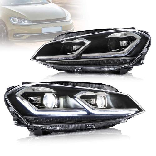 Headlights For VW Golf 7 MK 2013-2017 Upgrade LED Light Set