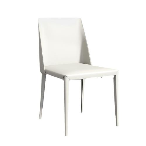 Cuero & Metal Silla de casa casual, trozo