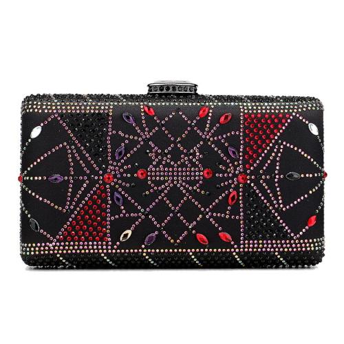 Metal & Poliéster Bolso de embrague, más colores para elegir, trozo
