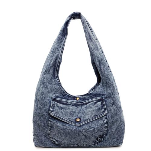Mezclilla Bolsa de hombro, más colores para elegir, trozo