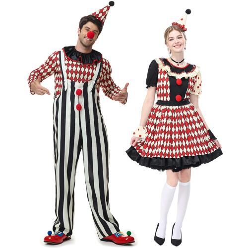 Polyester Couple Costume Halloween Design printed Set