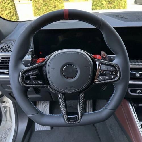 For BMW G20 G30 G38 G80 G82 M3 F80 M4 Paddle Leather Heated Steering Wheel