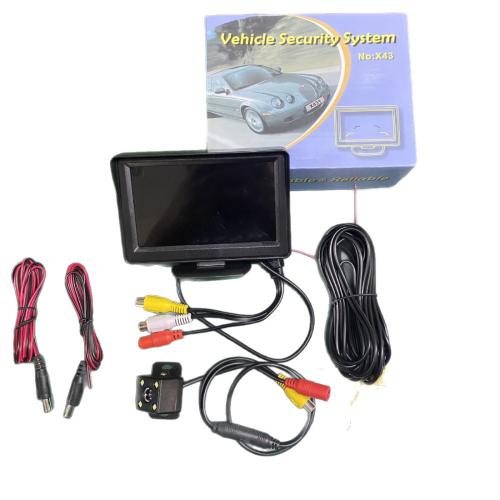 4.3inch Car Monitor Camera Screen Set LCD with 2 AV Inputs