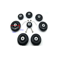 Plastic Luggage Wheels Silicone PC