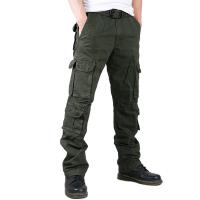 Cotton Middle Waist Men Casual Pants patchwork PC