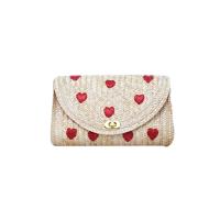 Rattan & Polyester-Baumwolle & Polyester Clutch Bag, unterschiedliches Muster zur Auswahl,  Stück