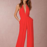 Spandex & Polyester Long Jumpsuit, Patchwork, Solide, mehr Farben zur Auswahl,  Stück