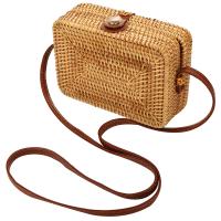 Stro & Katoen Crossbody Tas Solide stuk