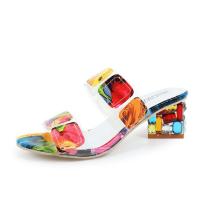 Caucho Sandalias Mujer, multicolor,  trozo