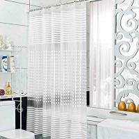 PEVA Waterproof Shower Curtain  white PC