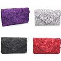 Lace Envelope & Evening Party Clutch Bag attached with hanging strap floral PC