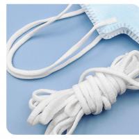 Polyamide Cordon de earloop de masque Solide Blanc Beaucoup