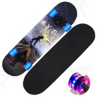 Maple Skateboard for sport Aluminium Alloy printed PC