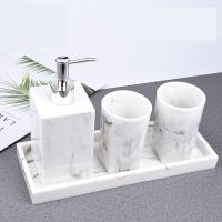 Resin Creative Bathroom Accessories Set durable & four piece Set