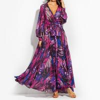 Spandex & Polyester Robe d’une seule pièce Imprimé motif de feuille plus de couleurs pour le choix pièce