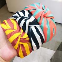 Cloth anti - slip Hair Band wide & for women handmade striped PC