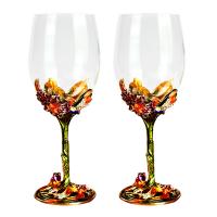 Crystal Enamels Water Glass flower shape PC